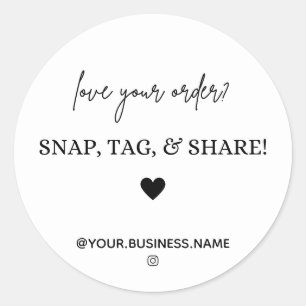 Thank You Snap, Tag & Share Small business media
