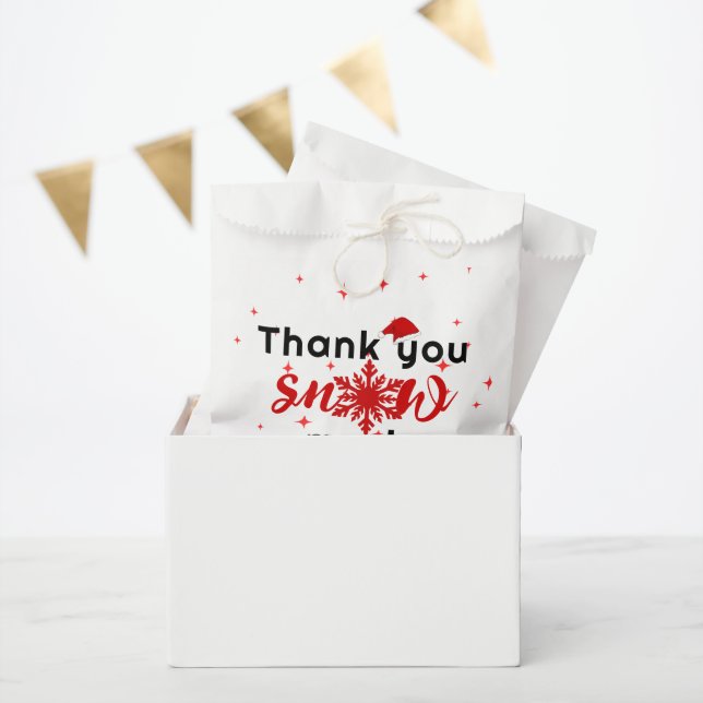 Thank you snow much Christmas business  Favour Bags (Party)