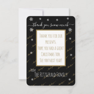 Thank You Snow Much Christmas Custom Personalised