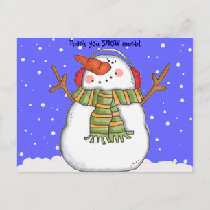 Thank You Snow Much (personalise) Postcard