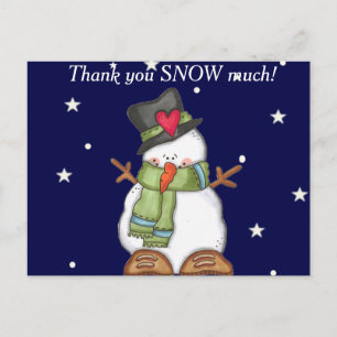 Thank You Snow Much (personalise) Postcard