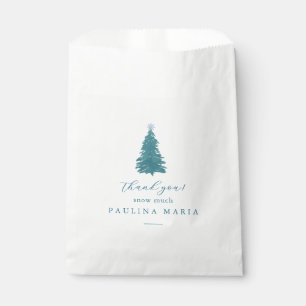 Thank You Snow Much Winter Quinceanera Pine Tree Favour Bags