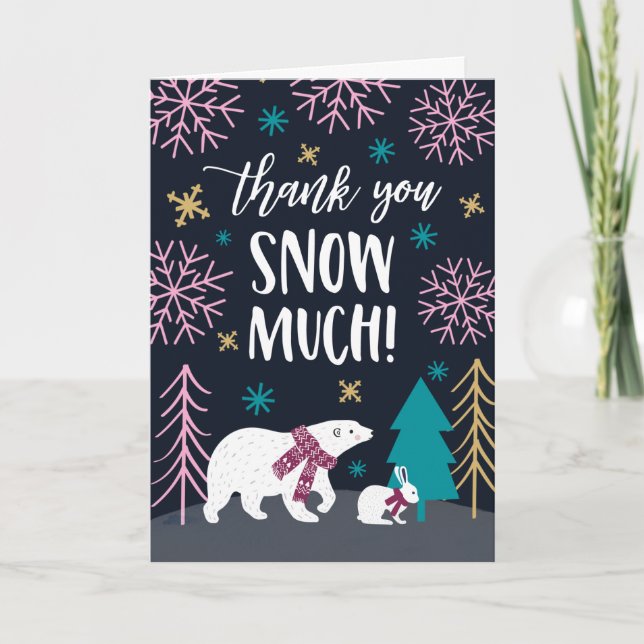 Thank You Snow Much | Winter Wonderland Card (Front)