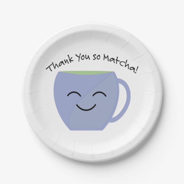 Thank You So Matcha Paper Plate (Front)