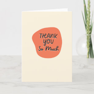 Thank You So Much Card