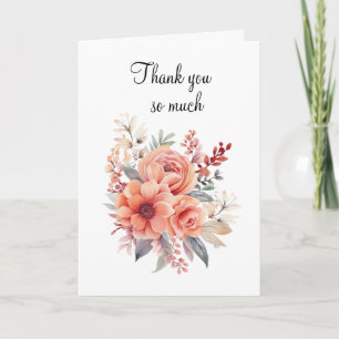 Thank You So Much Folded Greeting Card