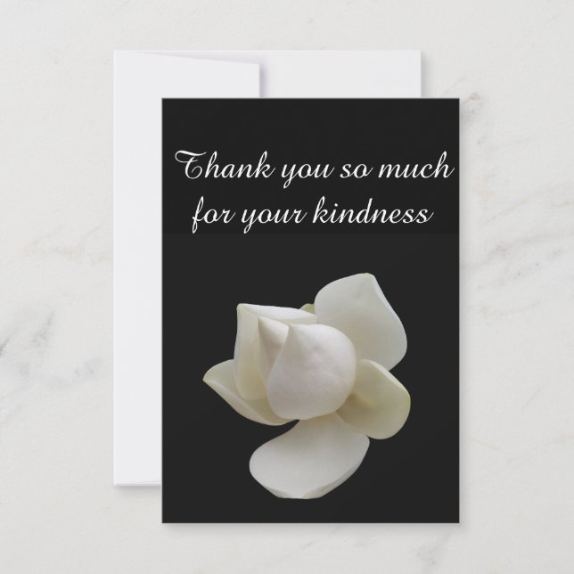 Thank you so much for your kindness Magnolia Card (Front)