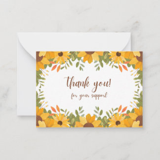 Thank You So Much for Your Support – Heartfelt  Card