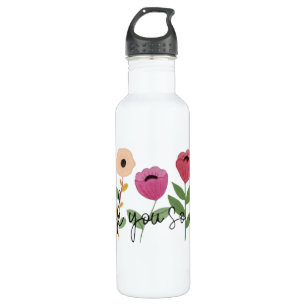 Thank You So Much Grateful Blooms With Thanks A No 710 Ml Water Bottle