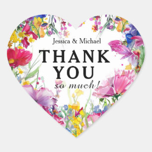 Thank you so much! Meadow Blooms Bliss Heart Sticker
