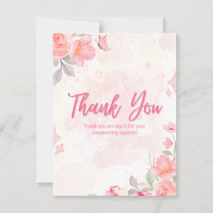 Thank you so much postcard