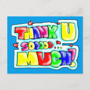 Thank You So Much! Postcard