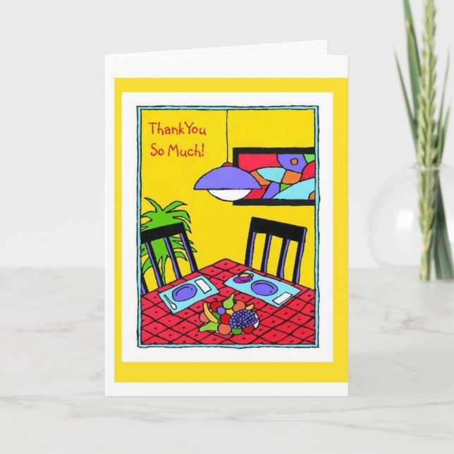 Thank You-So Much! Thank You Card (Front)