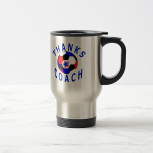 Thank You Soccer Coach Gift Stainless Steel Travel Mug