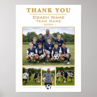 Thank you Soccer Team Coach Gift