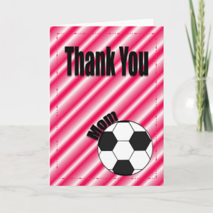 Thank You Soccer Team Mum Card