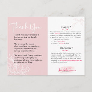 Thank you social media card. Business reviews.  Po Postcard