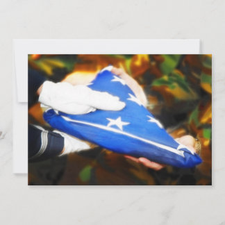 "Thank You" Soldier Receiving the American Flag Invitation