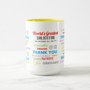 Thank You SOLICITOR - worlds greatest thanks man Mug