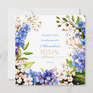 Thank you Something Blue: Baby’s Breath & Flax