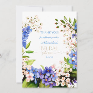 Thank you Something Blue: Baby’s Breath & Flax Card