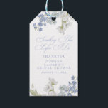 Thank You Something Blue Before I Do Bridal Shower Gift Tags<br><div class="desc">Express your gratitude in style with our "Thank You Something Blue Before I Do" Bridal Shower Gift Tags. These elegant tags add the perfect finishing touch to your bridal shower favours, featuring a delicate design of soft blue florals that beautifully embrace the traditional "something blue" motif. Each tag is carefully...</div>