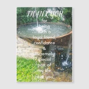 Thank You Special Friend Magnetic Greeting  Card