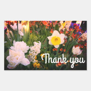 Thank You Spring Flowers #1-1 Stickers