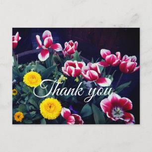 Thank You Spring Flowers #4 Postcard