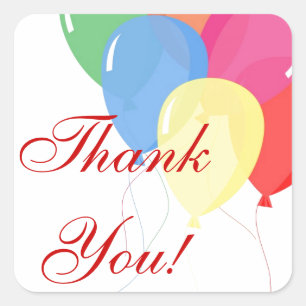 Thank You Square Sticker