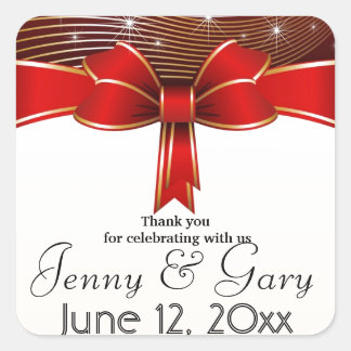 Thank You Square Sticker