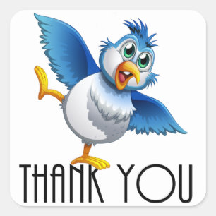 Thank You Square Sticker