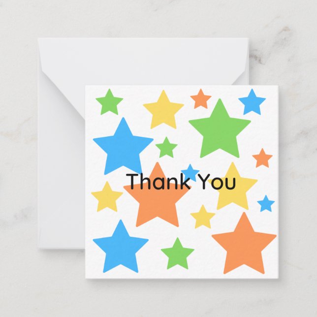 Thank you star card (Front)