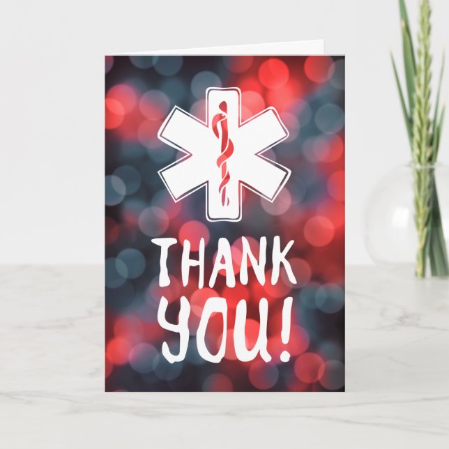 thank you star of life card (Front)