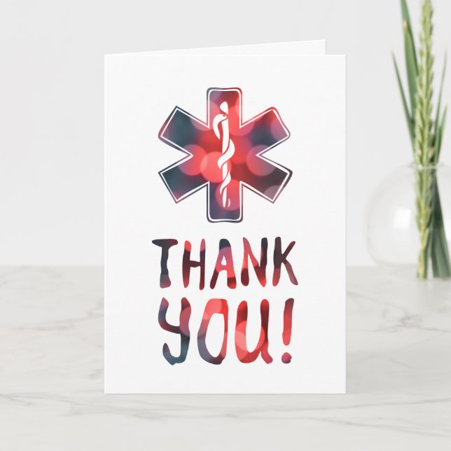 thank you star of life card (Front)