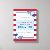 Thank You Stars Stripes Patriotic Veteran Service