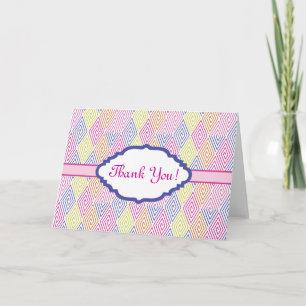 Thank you stationery card