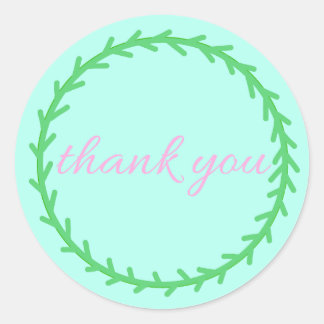Thank you sticker