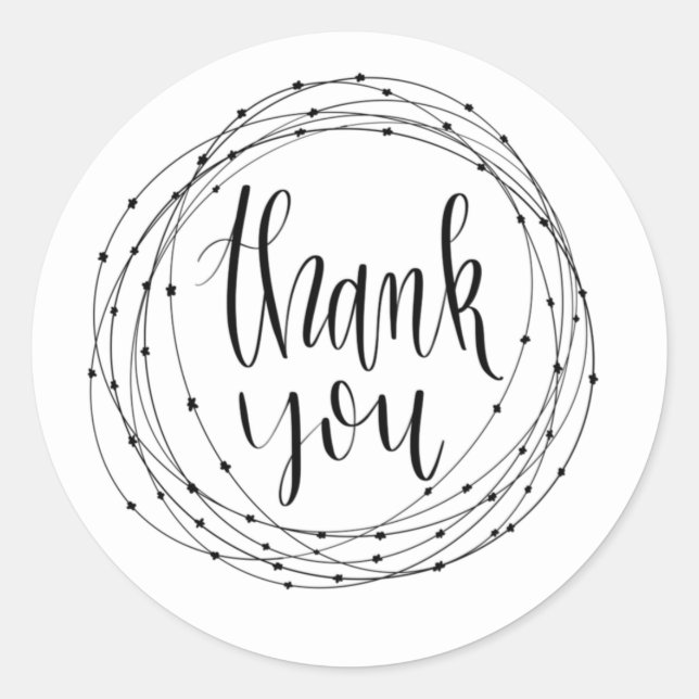 Thank You Sticker (Front)
