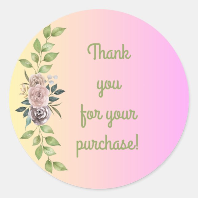 Thank You Sticker (Front)