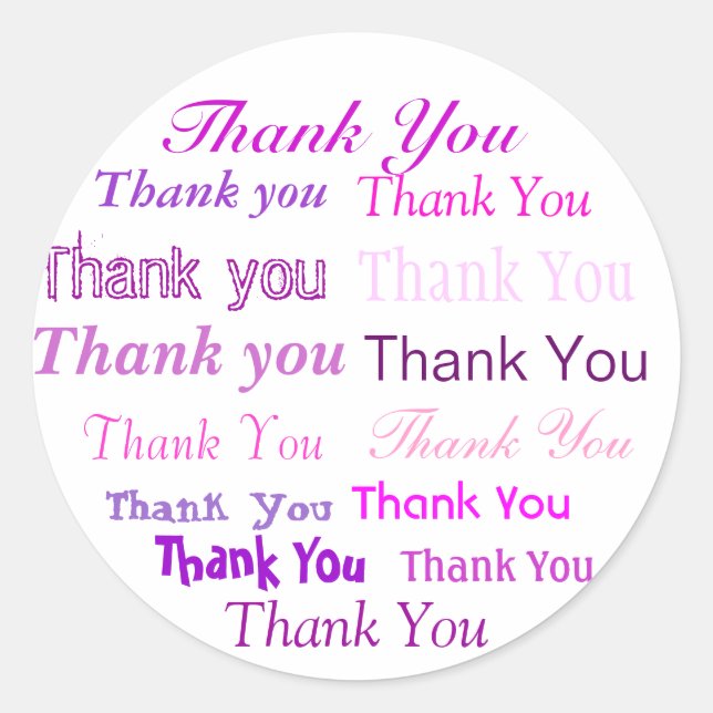 Thank You Sticker (Front)