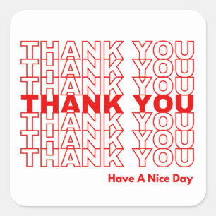 Thank You Sticker