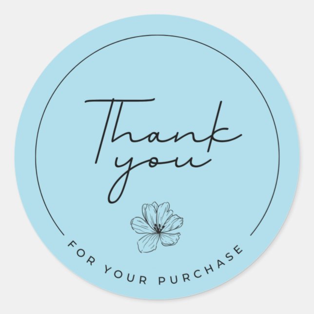 Thank you sticker (Front)