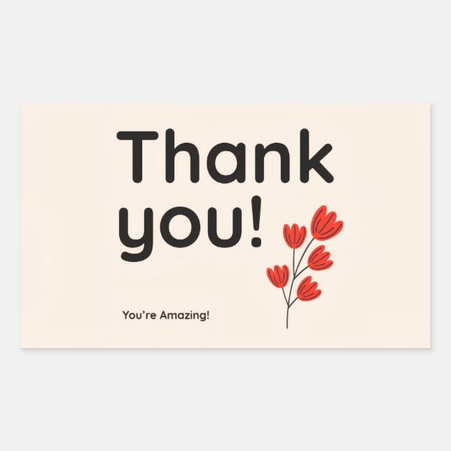 Thank you sticker  (Front)