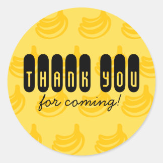 Thank You Sticker Bananas