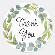 Thank you sticker, envelope seals