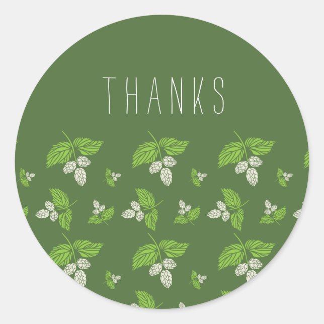 Thank You Sticker, favour sticker, envelope seal (Front)