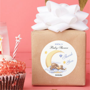 Thank you sticker for baby shower.
