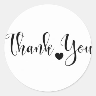 Thank you sticker label