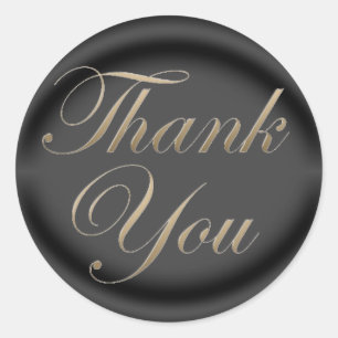 Thank You Sticker/Seal Classic Round Sticker